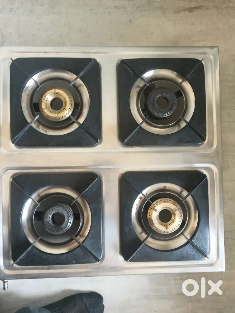 Surya brand 4 burner gas stove steel body