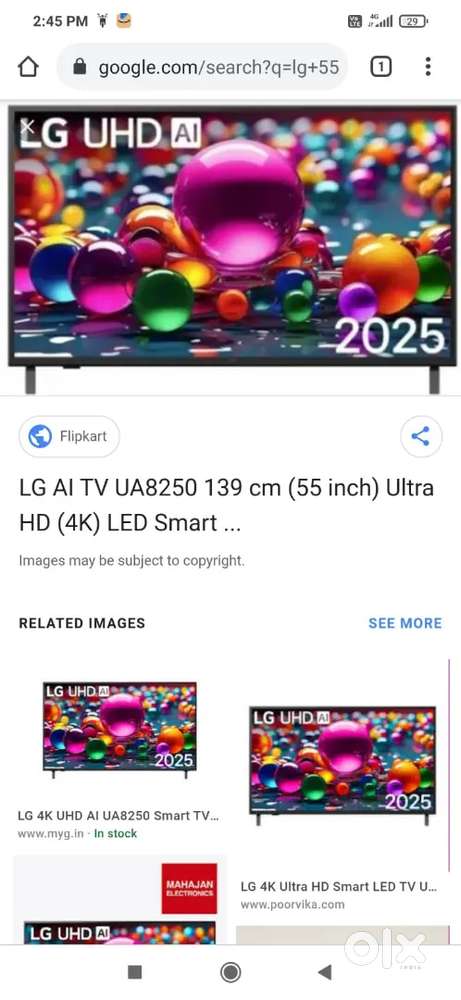 LG 55inch tv for sale