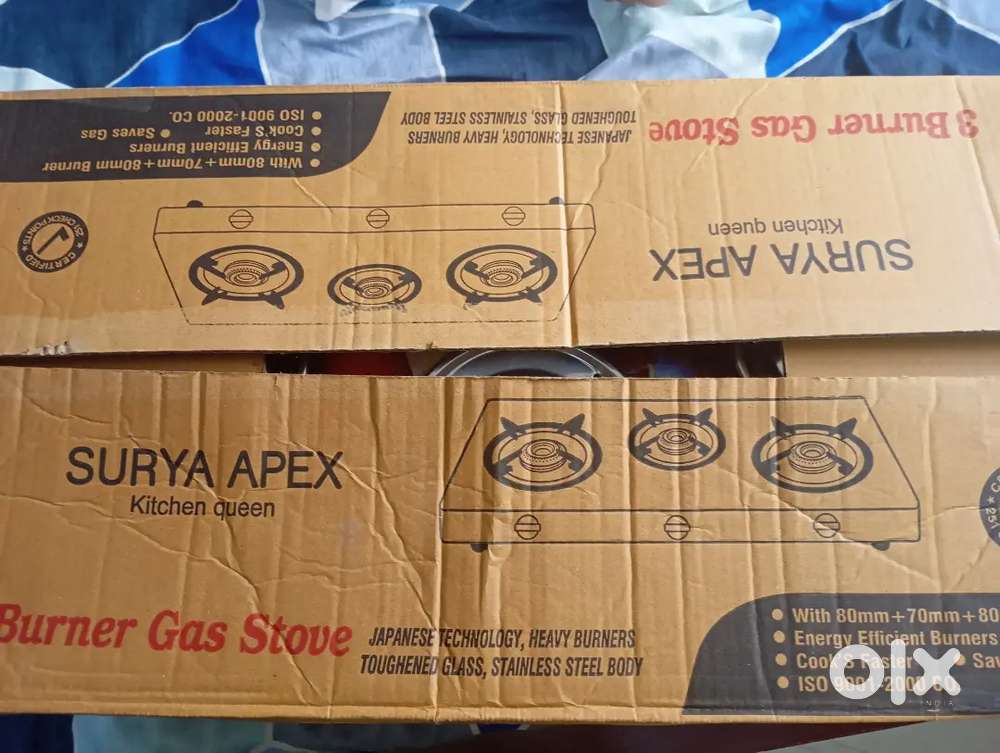 3burner Surya gas stove automatic