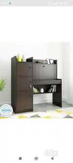 Study table with 3 layer storage