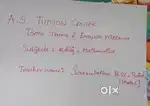 MATHEMATICS and TAMIL  TUTION