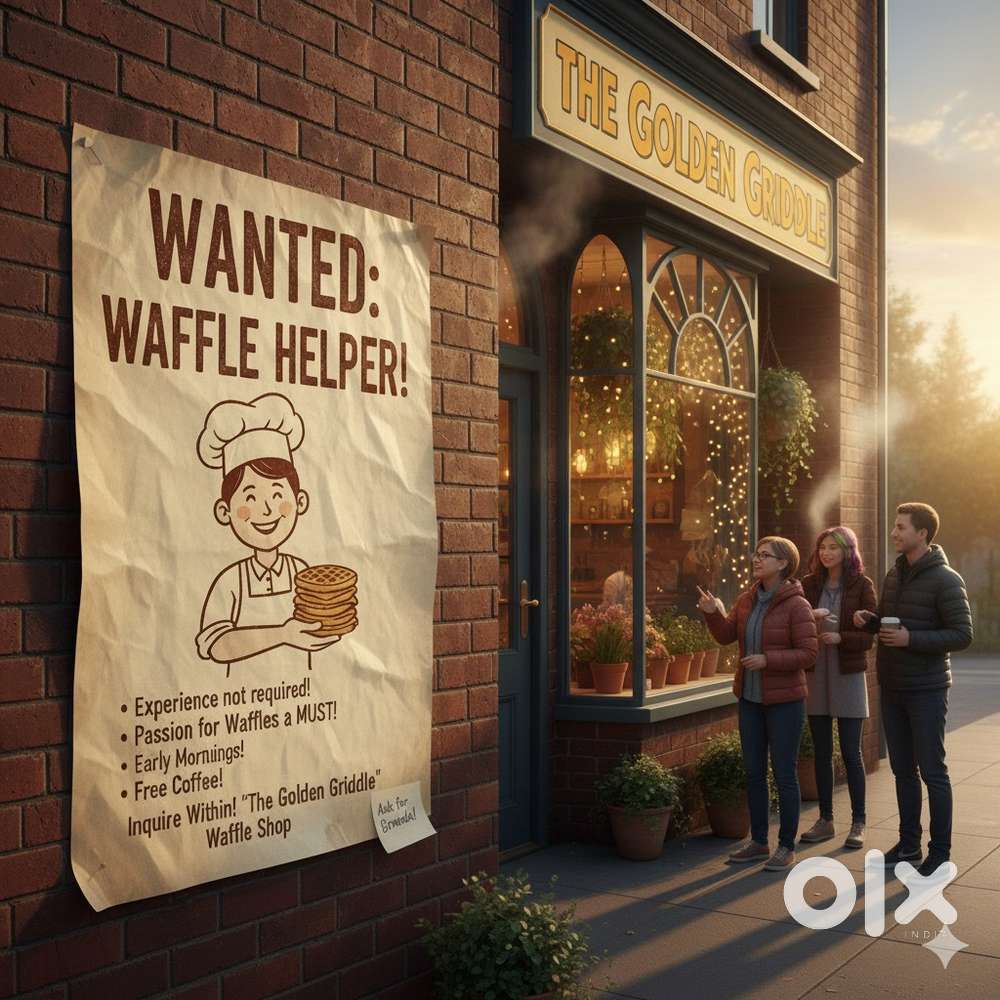 Wanted helper cum chef for a Waffle Shop in koti