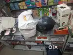 Two counters for shop,  wooden and glass