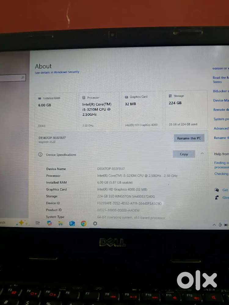 DELL LAPTOP i5 3rd GENERATION