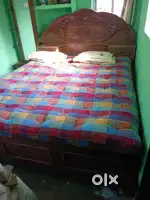 Diwan bed and Diwan sofa set with free dressing mirror