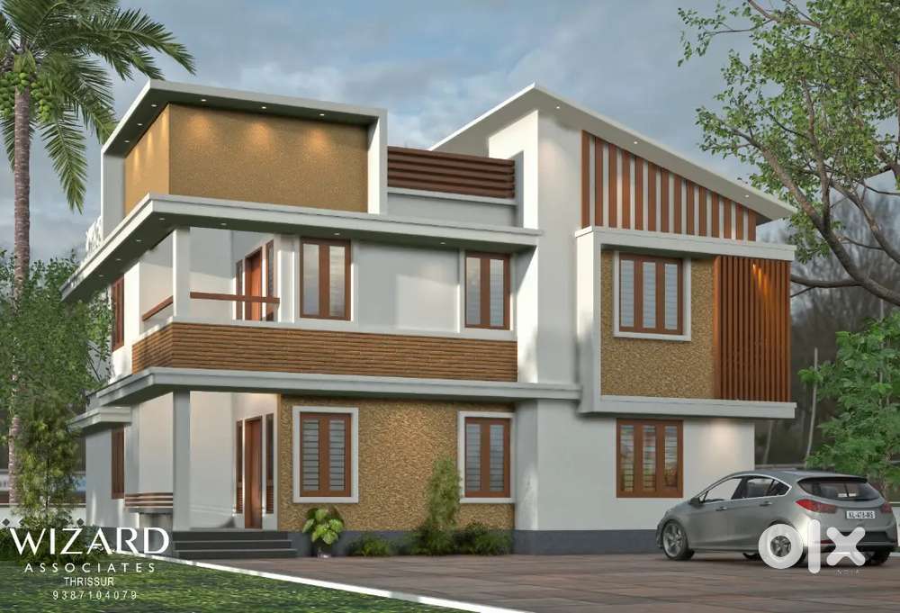 Thrissur ollari 6 cent 4 bhk new villa