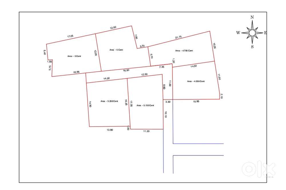4 to 5 cent square plots KANIYAPURAM