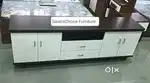 SC Furniture Tv Base in White& Brown