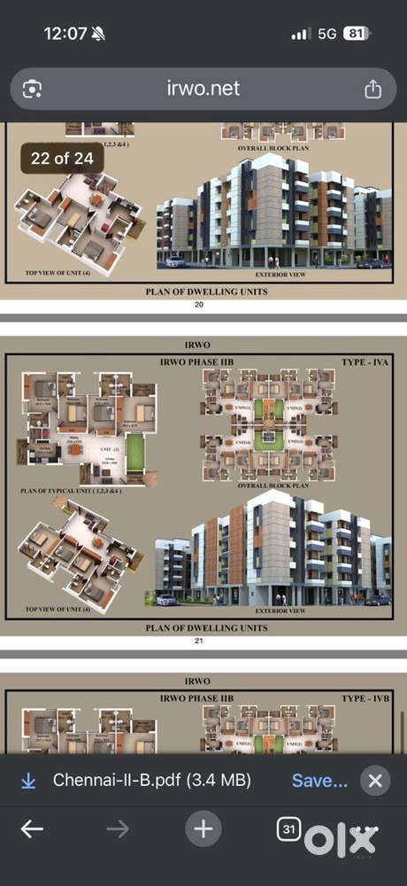 4bhk apartment for rent rail vihar phase 2 Ambattur