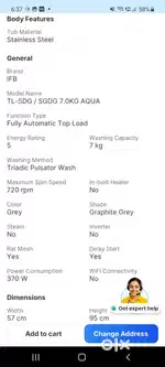 Ifb top load washing machine
