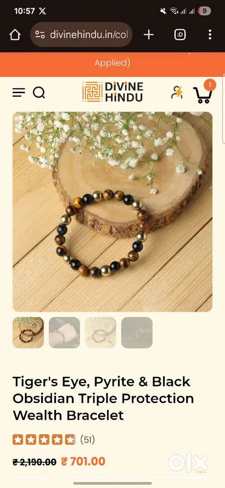 Tiger's Eye, Pyrite & Black Obsidian Triple Protection Wealth Bracelet