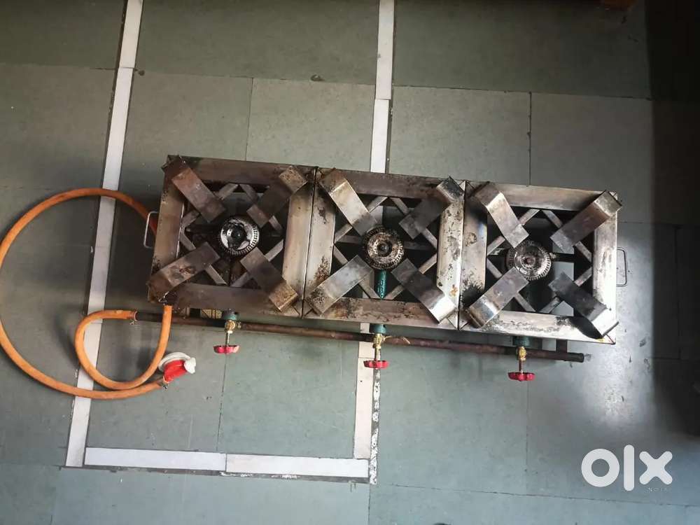 3 stove stainless steel bhatti