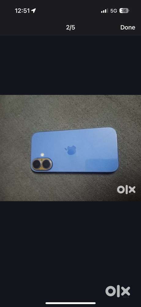 I phone 16 blue 128 gb