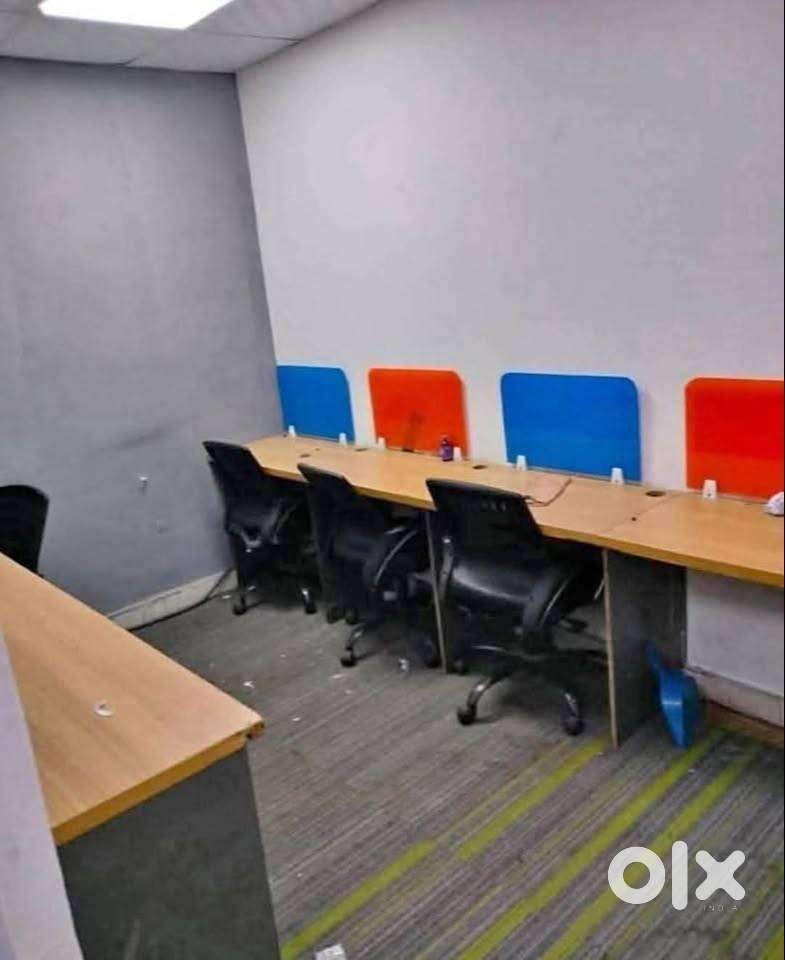 1Cabin+7Workstations.Fully Furnished Office Space For Rent in Noida.