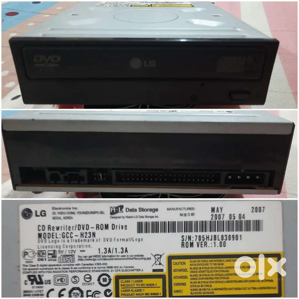 LG CD REWRITER AND DVD ROM DRIVE