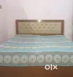 Dining table with 6 chare bed with mattress