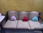 Sofa with center table and diwan