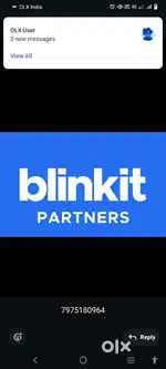 Hiring for nashik blinkit delivery boy job
