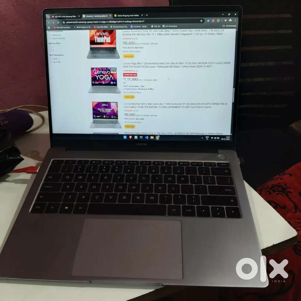 Realmebook slim 8/256gb intel 11th gen processor