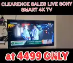 CLEARANCE SALES SONY SMART ANDROID 4k LED TV LOWEST COST BOOKING Soon