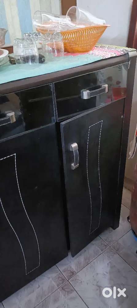 Kitchen cabinet, morning walker and dressing table