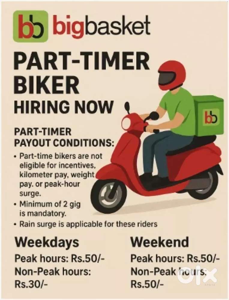 Bigbasket delivery job