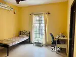 Single metal cot and bed