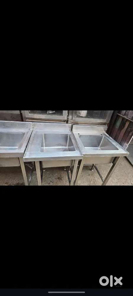 Stainless Steel Commercial Kitchen Sink Unit Single Sink Double Sink