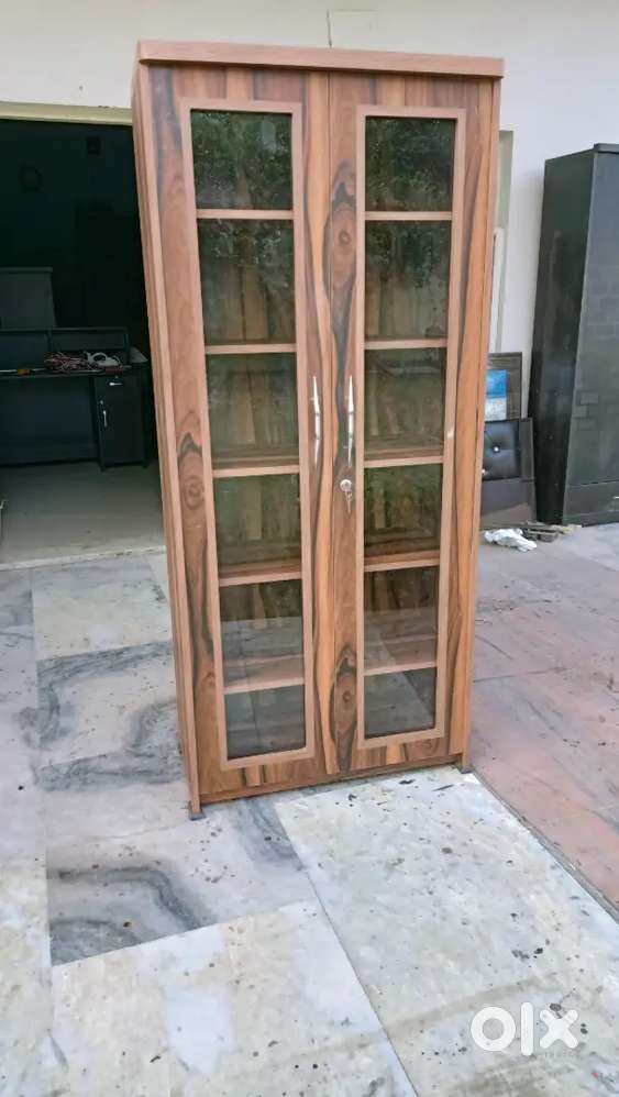 Wooden new bookshelf cum almirah 66 by 30 inch available