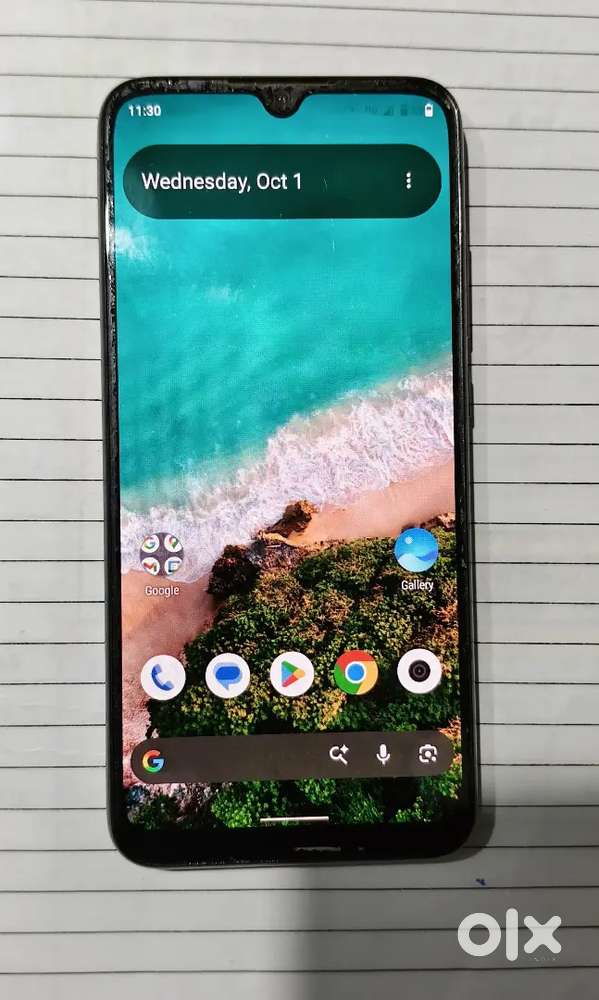 MI A3 , 6GB ,128 GB PEARL WHITE, 2019 model 4g network,48/32 mp camera