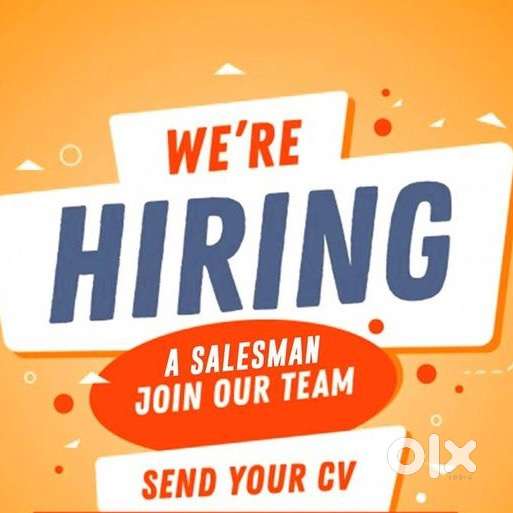 We want salesman+helper  for resturent
