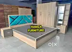 HAMZA FURNITURE New designer stylish look particle wood bedroom set