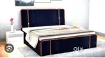 Today bigger sale buy new double bed with box -5990/-Emi bhi