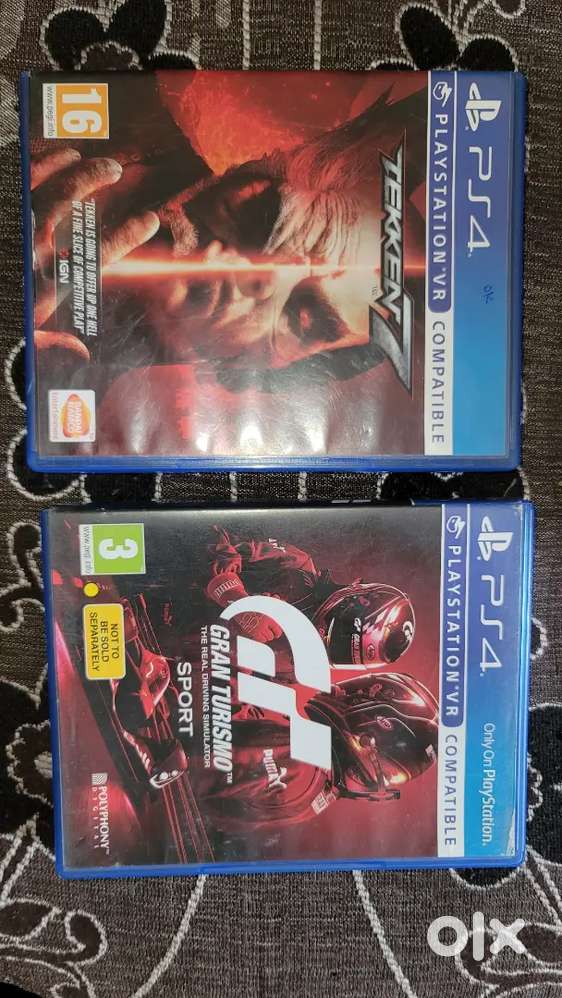 2 games first is Tekken7 and second is gran turismo