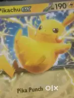 Pokemon card Pikachu EX card