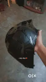 Brand New 6 Months old Glossy Z black Helmet at Sale !!