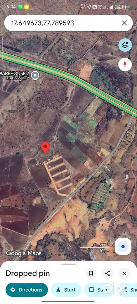 500 meters far from NH 65 hydrabad to mumbai road