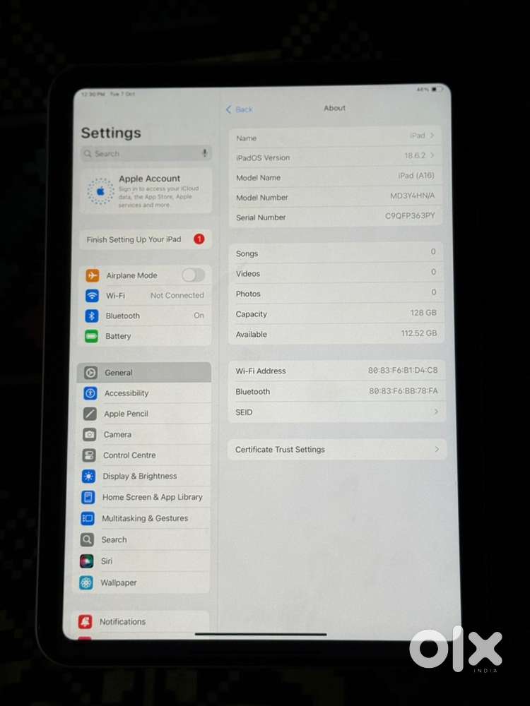 iPad A16 128gb