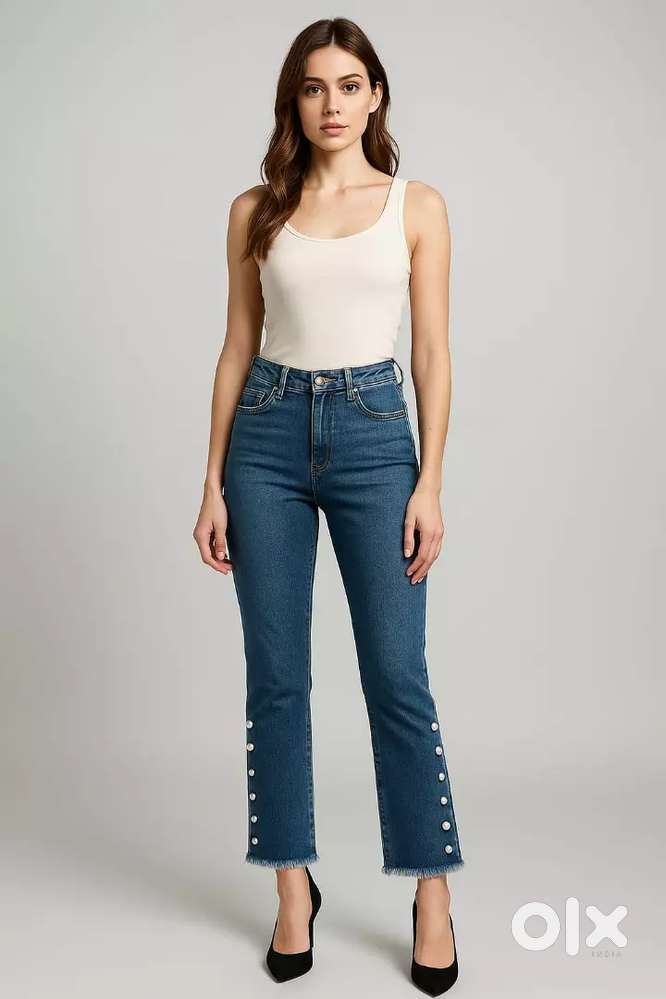 Denim blue jeans