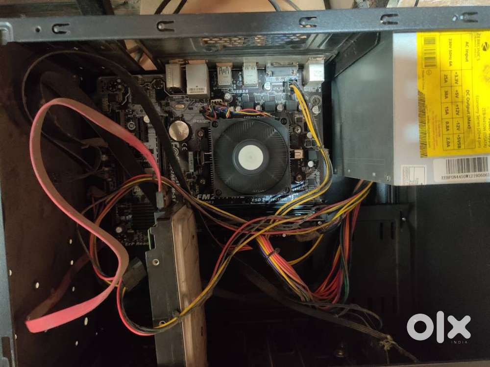 Desktop with table and chair