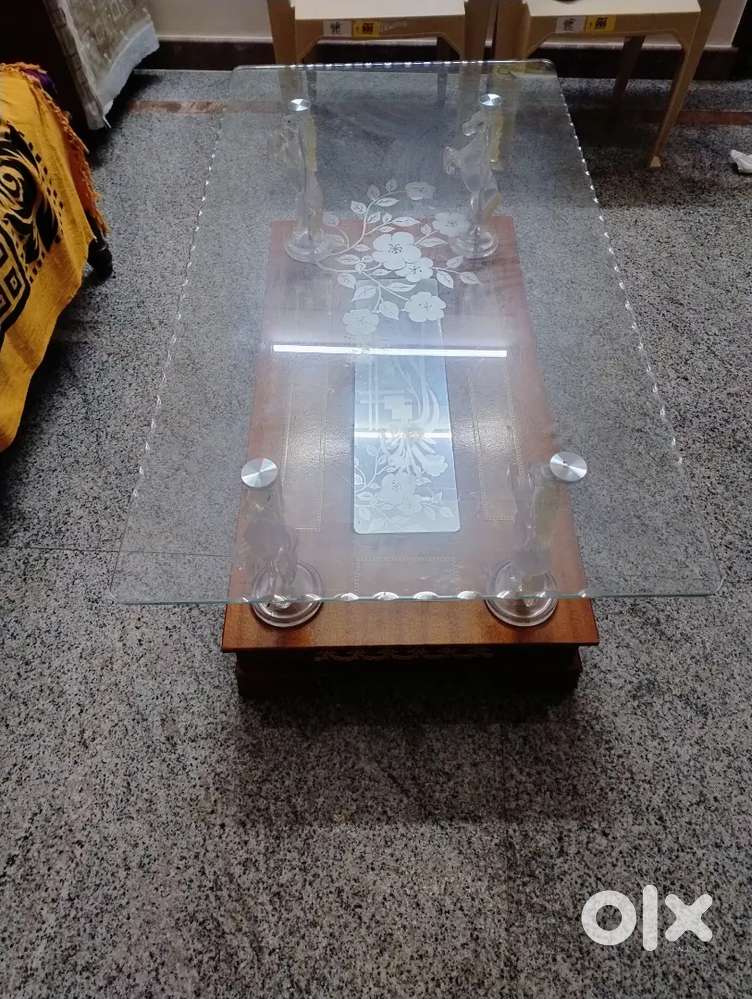 Center Table with glass top