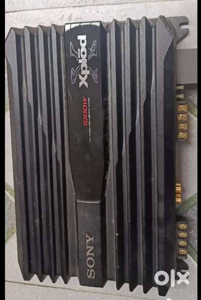 3 products :Sony 4 channel Amp, Pioneer Oval and small round speakers