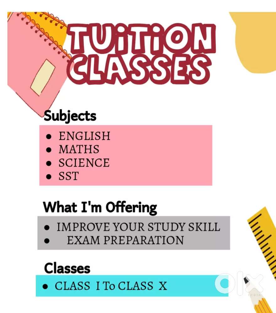 Home tuition for class 3 to 10