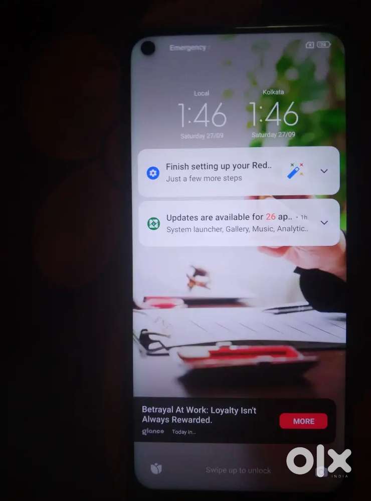 Redmi note9 4 64 all original bill box