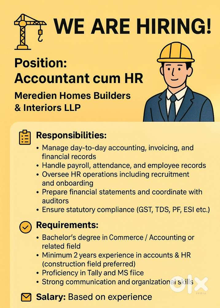 Female Accountant cum HR