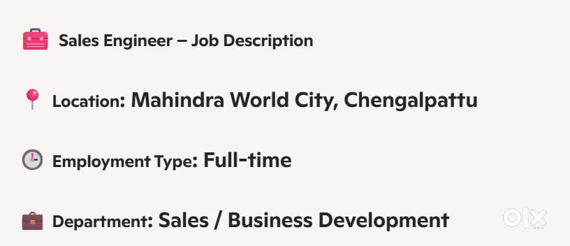 Sales Engineer - Mechanical