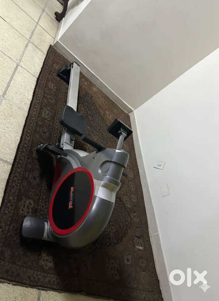 Rowing and punching bag with stand