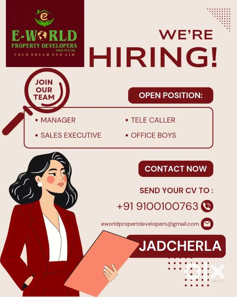 Marketing and tele calling job in jadcherla