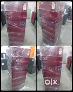 Adds705/Red color Samsung double door refrigerator with star rating