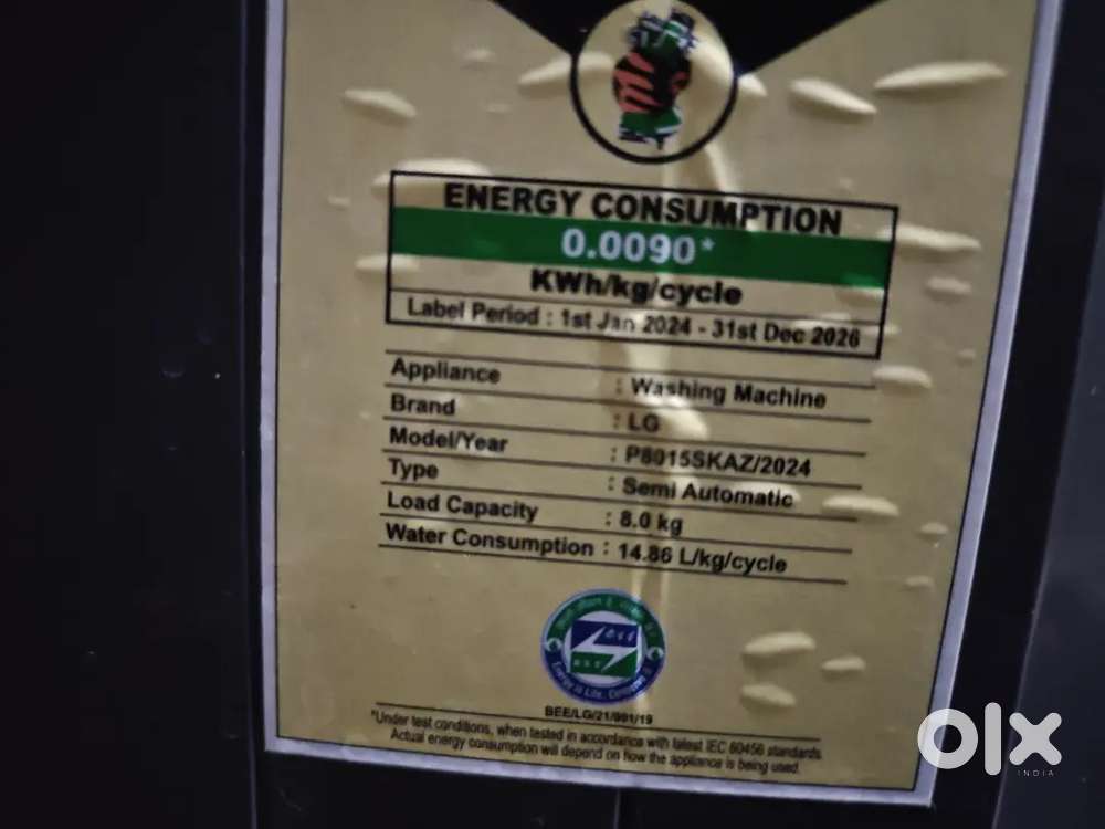 Semi automatic washing machine